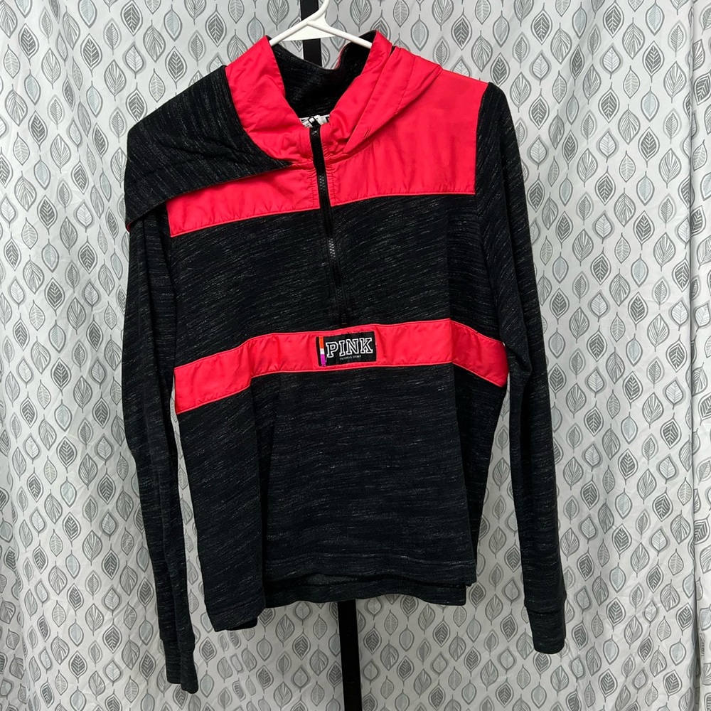 Pink hoodie pullover large